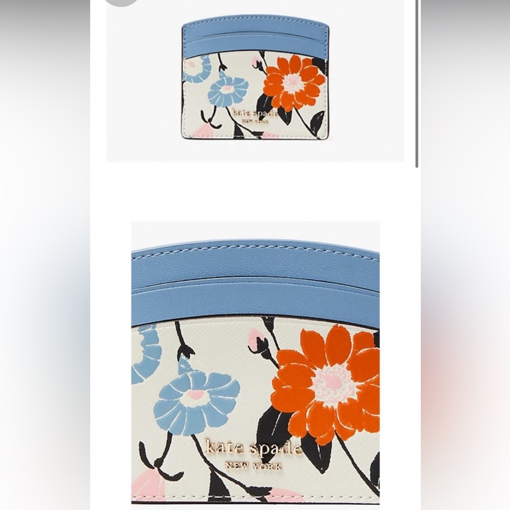 Kate Spade Spencer Floral Garden Embossed Cardholder